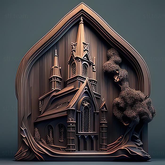 3D модель Вільна церква (STL)